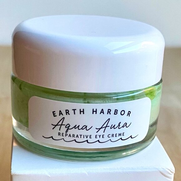 Earth Harbor Aqua Aura Reparative Eye Cream with Seaweed Collagen & Blue Tansy. - Picture 1 of 7